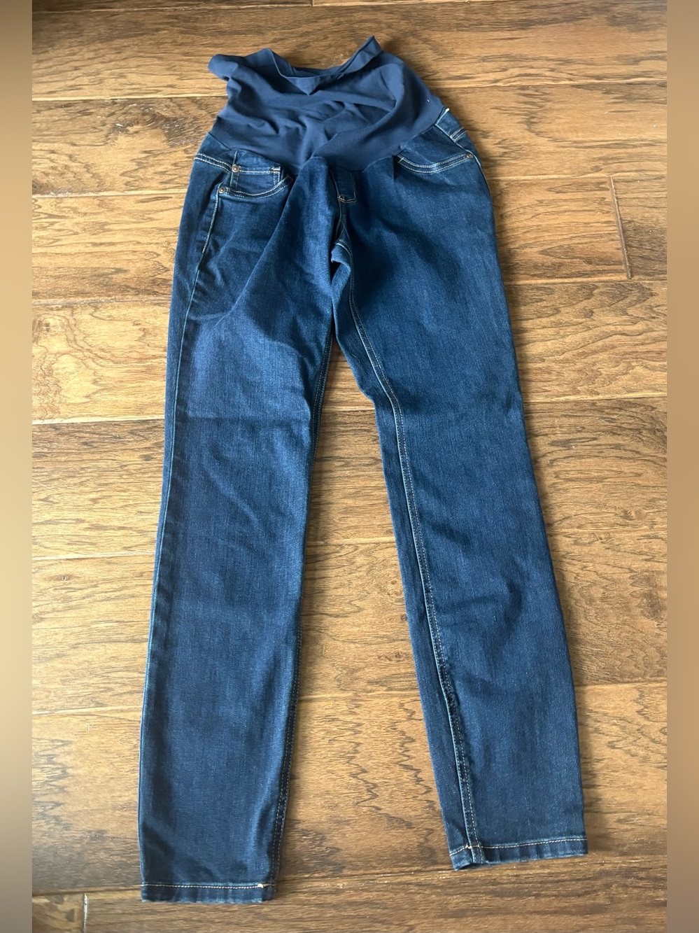 Indigo Blue Women's Dark Indigo Skinny Maternity Jeans
